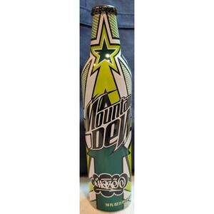 2008 Mountain Dew Green Label Art HAZE 16oz Aluminum Bottle Full/Sealed Limited